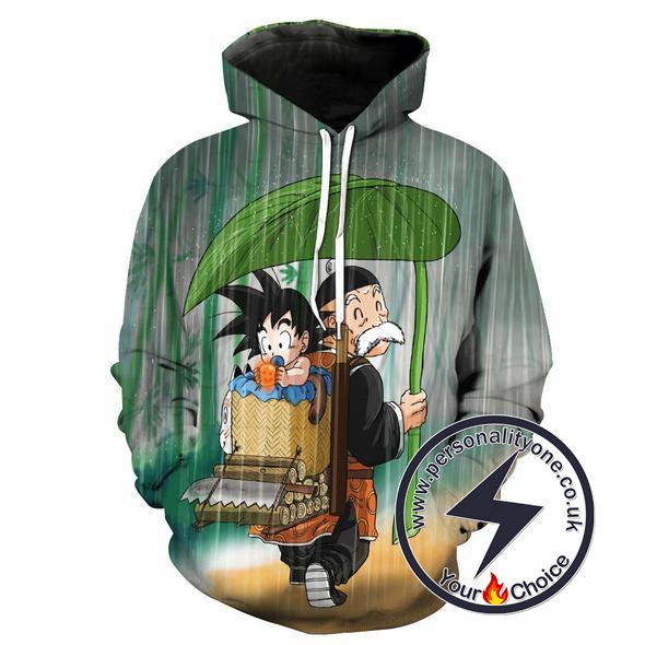 Dragon Ball Z - Grandpa Goku & Baby Goku 3D - Hoodies